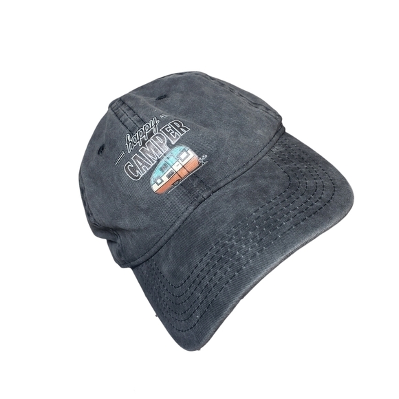 HAPPY CAMPER Baseball Hat - Picture 1 of 5
